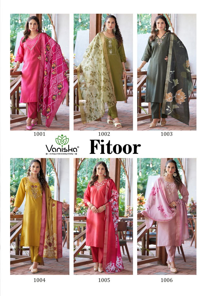 Fitoor By Vaniska Designer Kurti With Bottom Dupatta Wholesale Shop In Surat